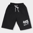 Boys' Jet Black Cross Pocket Jamaican Shorts, Black, small image number null