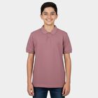 Boys Pink Round Neck Casual T-Shirt, Pink, small