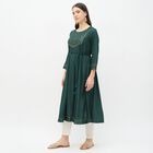 Ladies' Kurta, Dark Green, small image number null