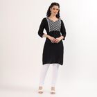 Women's Bright White Cotton Blend Ankle-Length Churidar, सफ़ेद, small image number null