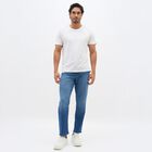 Men's Medium Blue Straight Fit Jeans, Mid Blue, small image number null