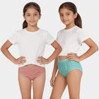 Girls' Blue Regular Fit Solid Panty, एक्वा, small