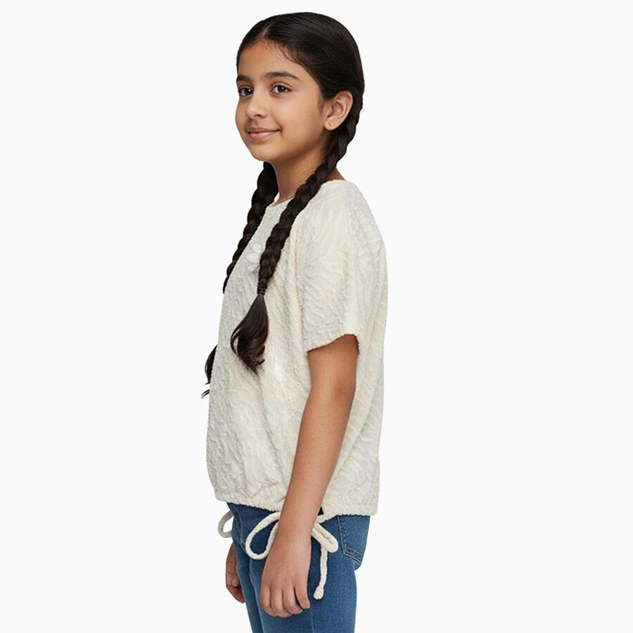 Girls' T-Shirt, Off White, large image number null