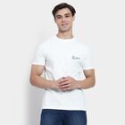 Men's 100% Cotton Round Neck Half Sleeves T-Shirt , Off White, small image number null