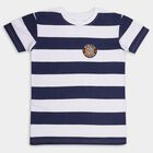 Boys' 100% Cotton Half Sleeves T-Shirt , नेवी ब्लू, small image number null