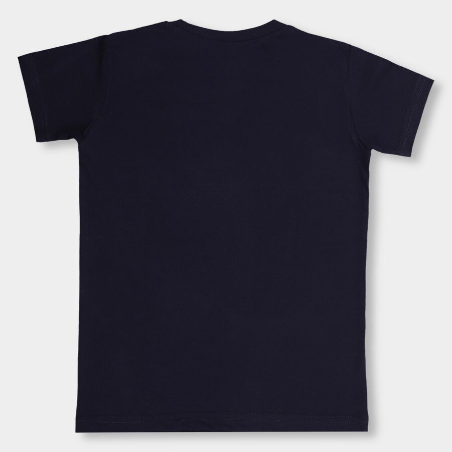 Boys' Half Sleeves T-Shirt , Navy Blue, large image number null