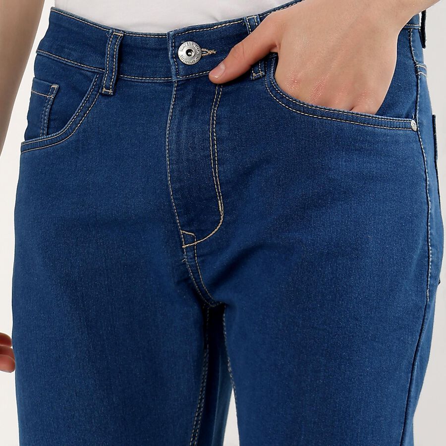Men's Slim Fit Jeans, हल्का नीला, large