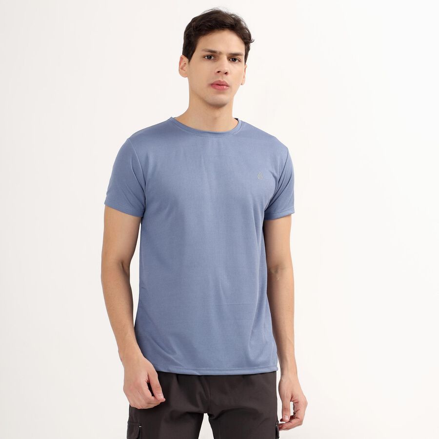 Men's Drifit T-Shirt , मध्यम नीला, large