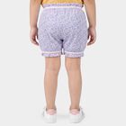 Girls' Lilac Regular Fit Ruffled Bloomer, Lilac, small