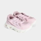 Girls' Pink Lace-Up Sneakers, Lilac, small