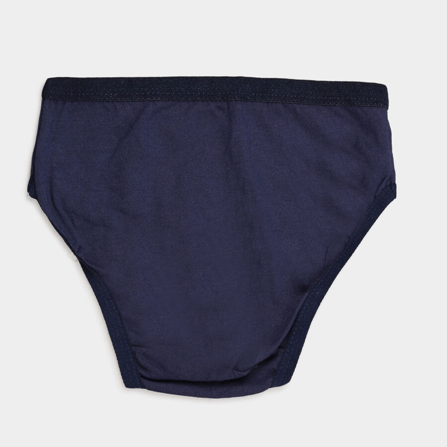 Girls Cotton Solid Panty, Navy Blue, large image number null