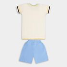 Boys' 100% Cotton Knit Baba Suit , Off White, small image number null