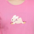 Ladies' Round Neck T-Shirt , Fuchsia, small image number null