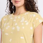 Ladies' Round Neck T-Shirt , Khaki, small