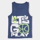 Boys' T-Shirt, मध्यम नीला, small image number null
