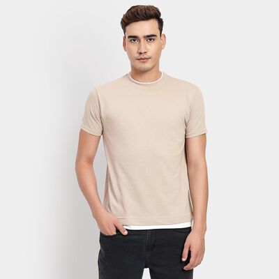 Men's Round Neck Half Sleeves T-Shirt