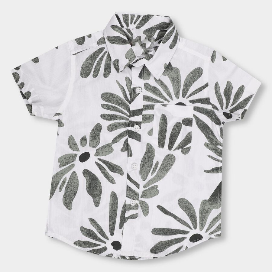 Boys' Casual Shirt, White, large image number null