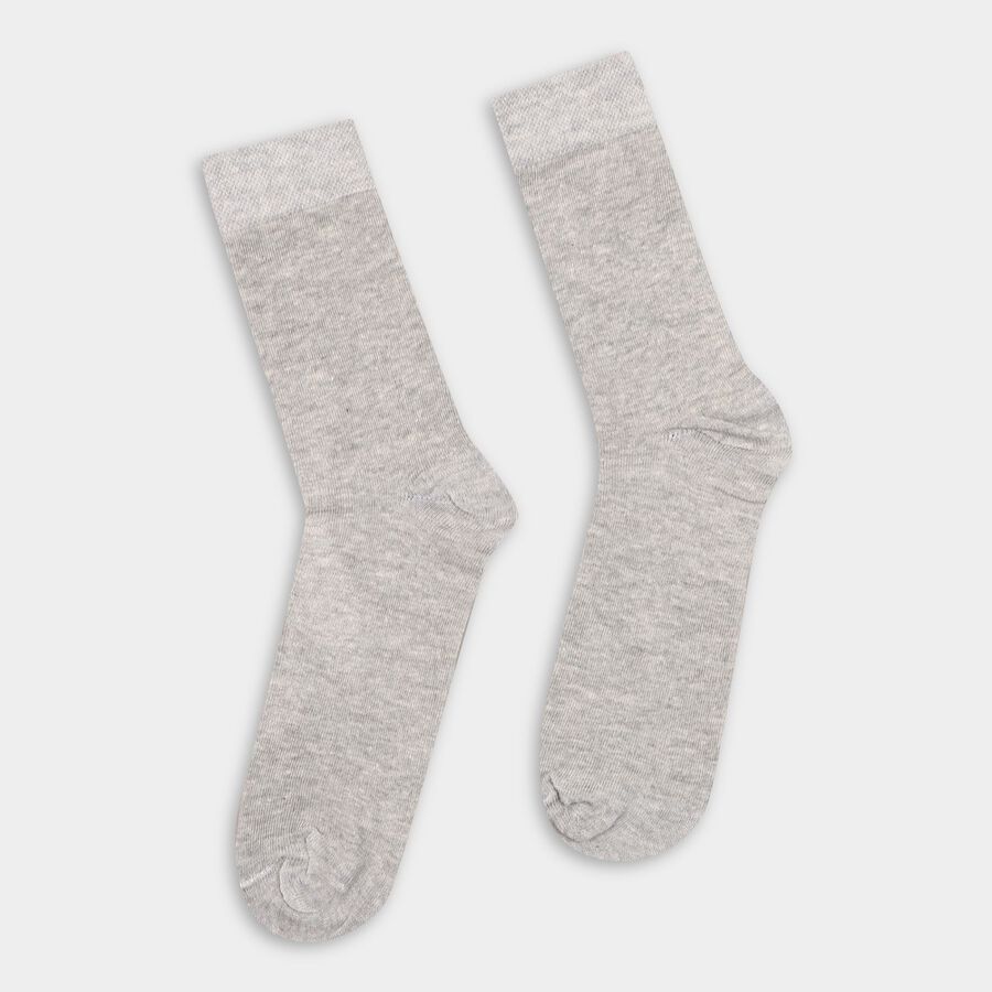 Men's Socks (Pack of 2), Melange Light Grey, large
