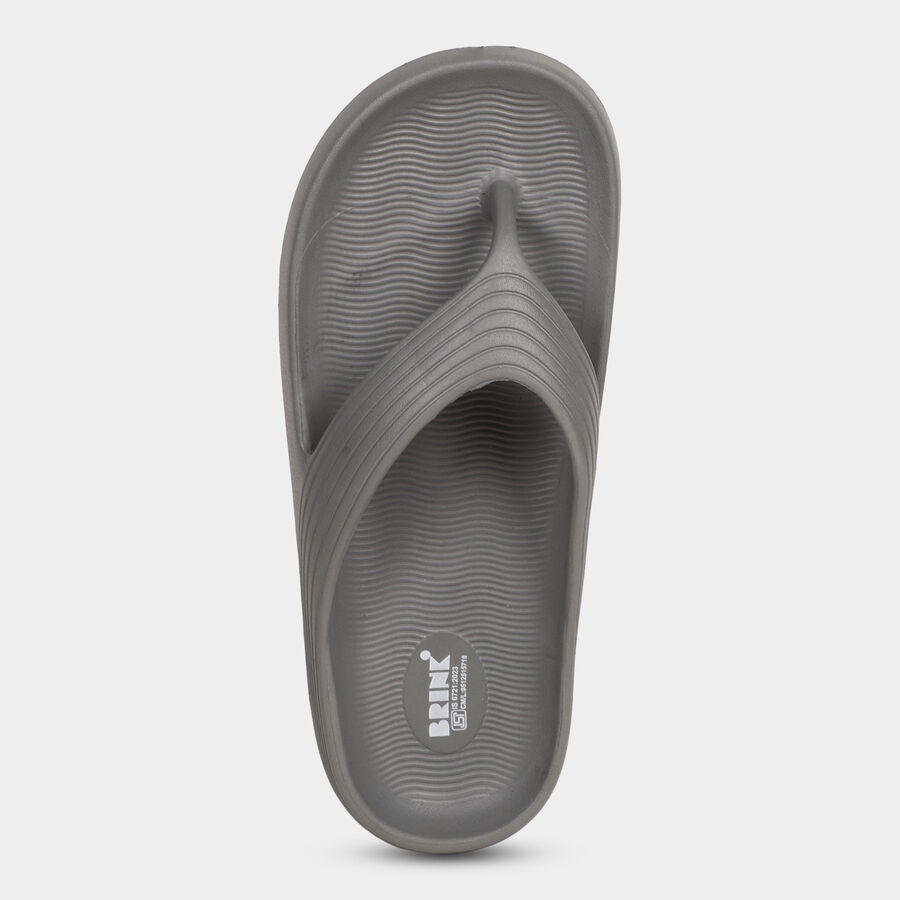 Men's Slippers, Grey, large image number null