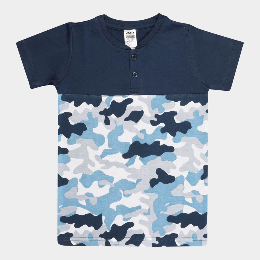 Boys T-Shirt, Navy Blue, large image number null