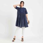 Printed Kurta, Dark Blue, small image number null