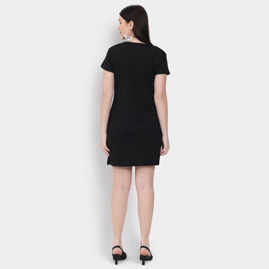 Ladies' Dress, काला, large