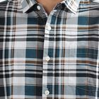 Men's 100% Cotton Casual Shirt, Teal Blue, small image number null