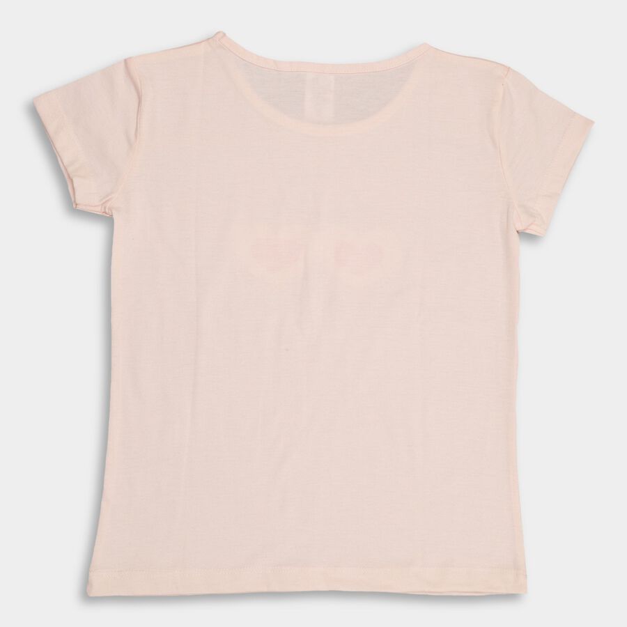 Girls' T-Shirt , हल्का गुलाबी, large image number null