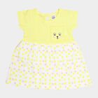 Infants Cotton Frock, Yellow, small image number null
