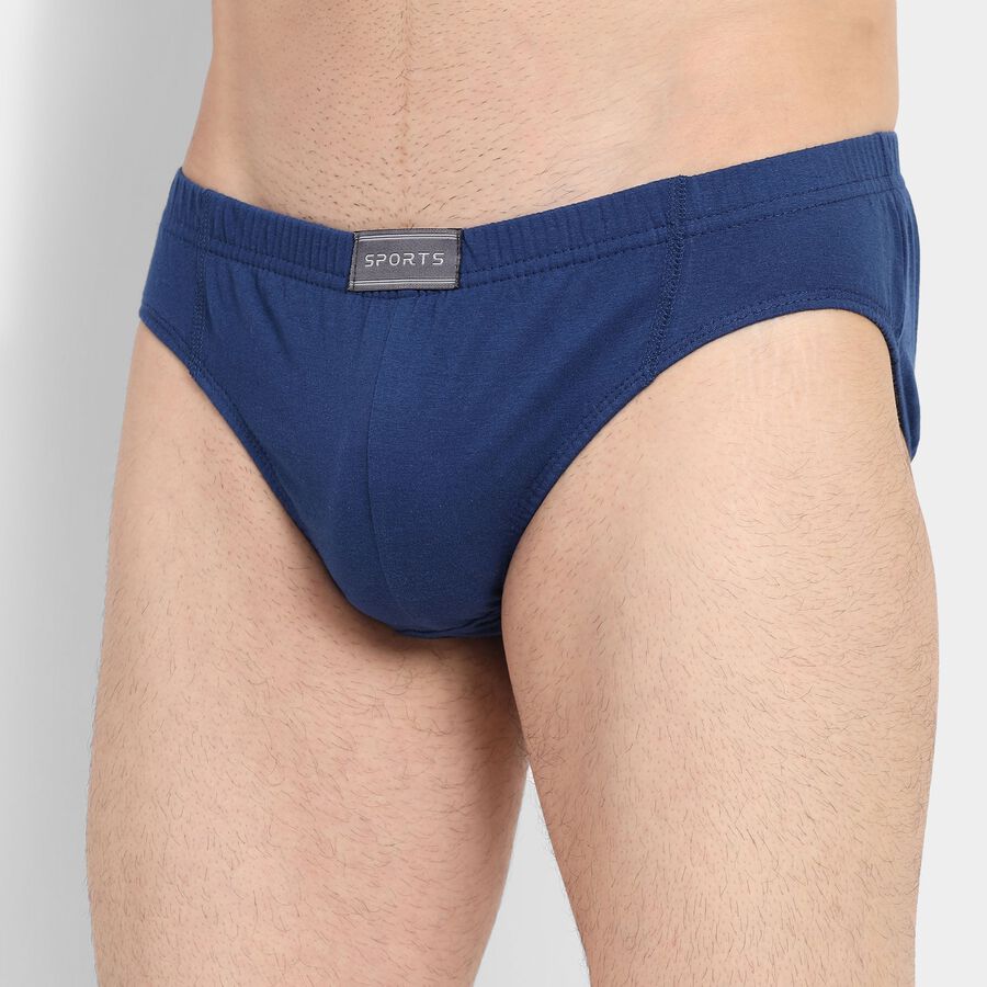 Men's 100% Cotton Briefs, Royal Blue, large