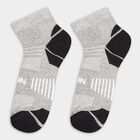 Men's Dark Charcoal Black and Navy Ankle-Length Sports Socks, Charcoal, small image number null