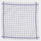 Men's Mid Blue Checked Pack of 3 Handkerchief, मध्यम नीला, small