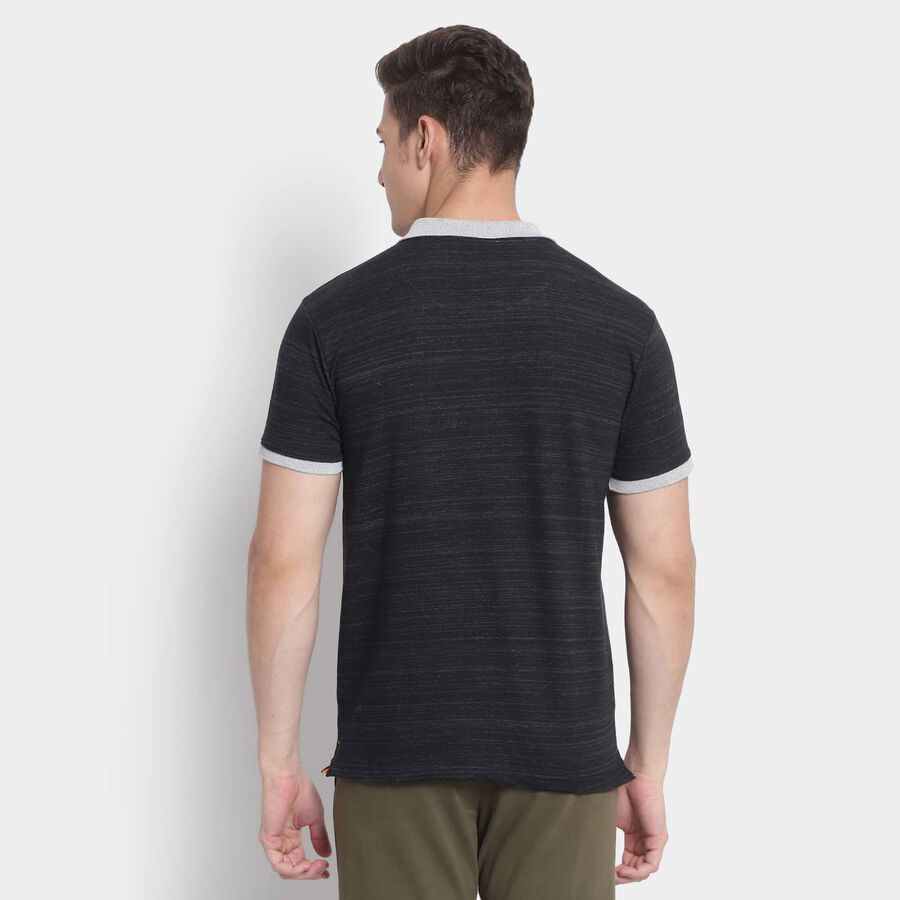 Solid Polo Shirt, Black, large image number null