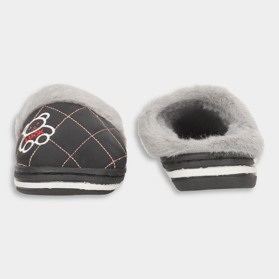 Kids' Winter Slipper, Black, large image number null