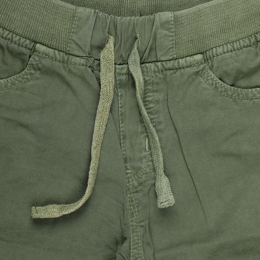 Boys Olive Green Cargo Cotton Jamaican Shorts, Olive, large