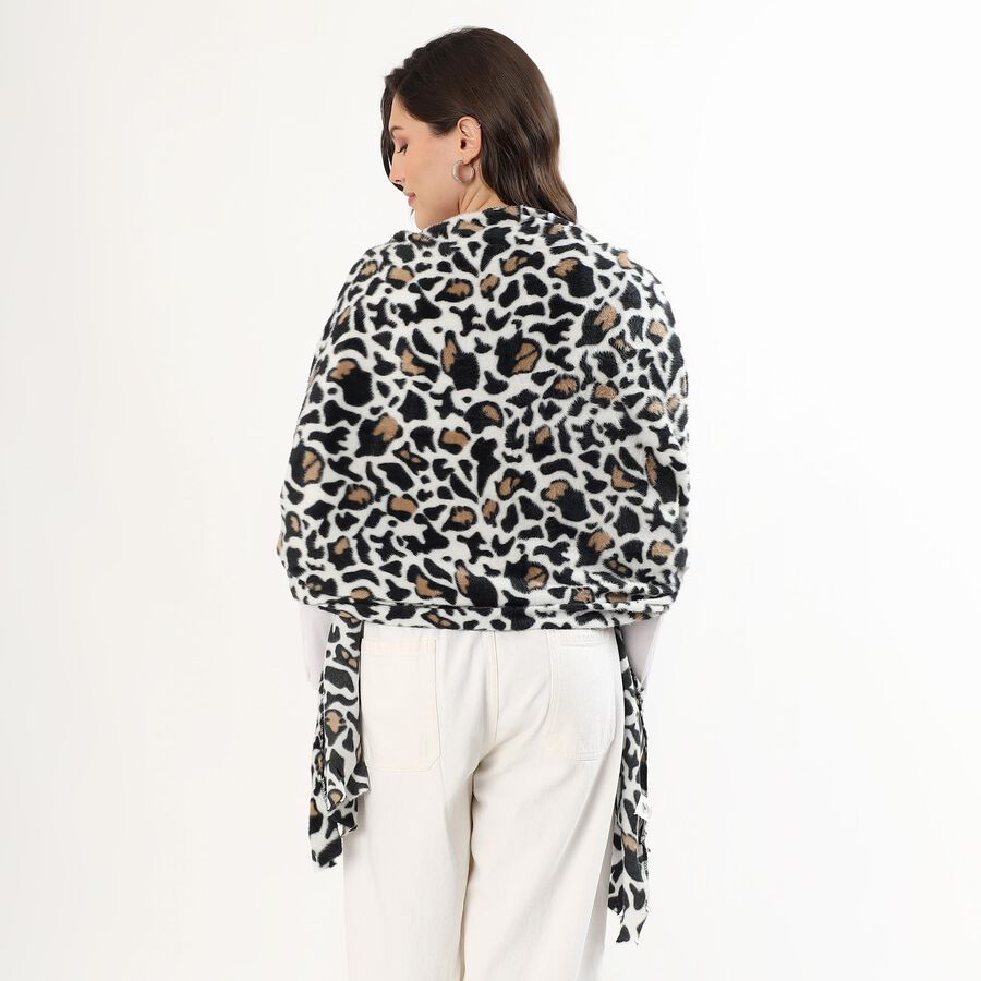 Ladies' Stole, काला, large image number null