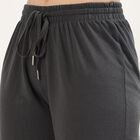 Women's Dark Graphite Grey Relaxed Fit Cargo Track Pants, Dark Grey, small