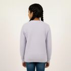 Girls' Soft Lavender Crew Neck Casual Pullover, लाइलेक, small image number null