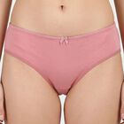 Women's Pink Regular Fit Solid Brief Panty, चुनिंदा, small