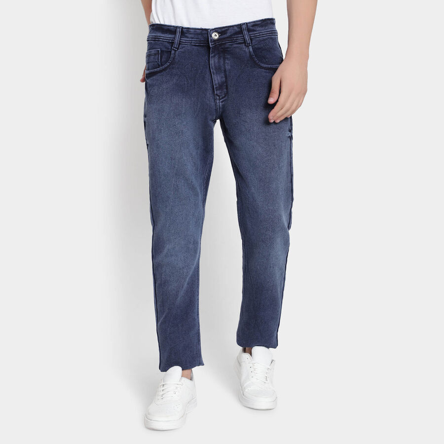 5 Pocket Slim Jeans, Dark Blue, large image number null