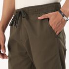 Men's Olive Green Relaxed Fit Jogger Trousers, Olive, small
