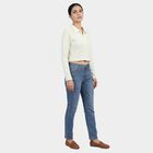 Women's Off-White Mock Neck Textured Top, ऑफ व्हाइट, small