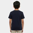 Boys' Half Sleeves T-Shirt, Navy Blue, small