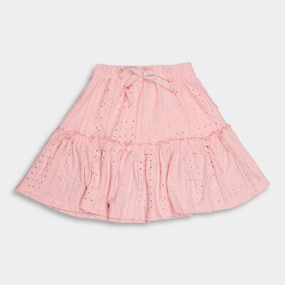 Girls' Light Pink A-Line Pull Ups Skirt