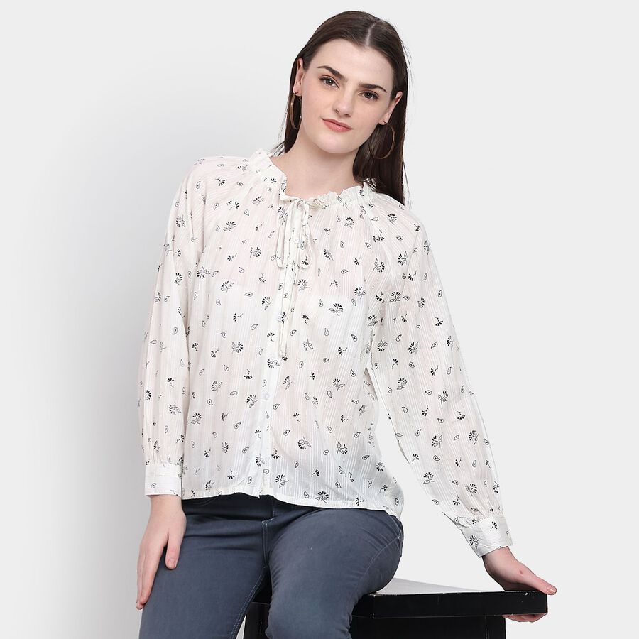 Ladies' Shirt, ऑफ व्हाइट, large image number null