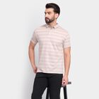 Men's Collared Half Sleeves T-Shirt , गहरा पीला, small