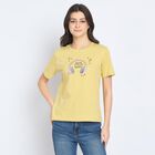Ladies' Round Neck T-Shirt, खाकी, small