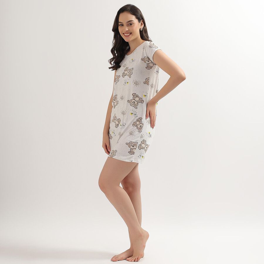 Ladies' Nighty, ऑफ व्हाइट, large image number null