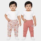 Infants' Pink Straight Fit Printed Cotton Pyjama, हल्का गुलाबी, small