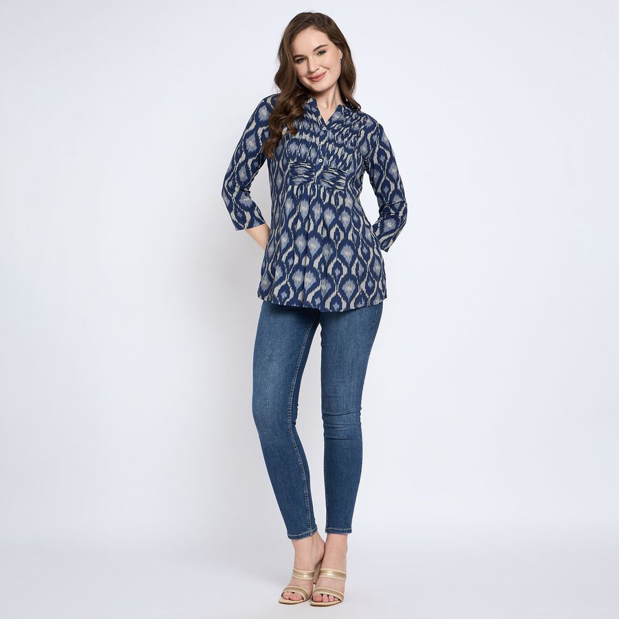 Ladies' Kurta, Navy Blue, large image number null